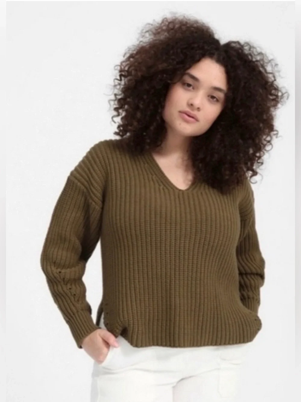 Everlane Knit V Neck Sweater , Small